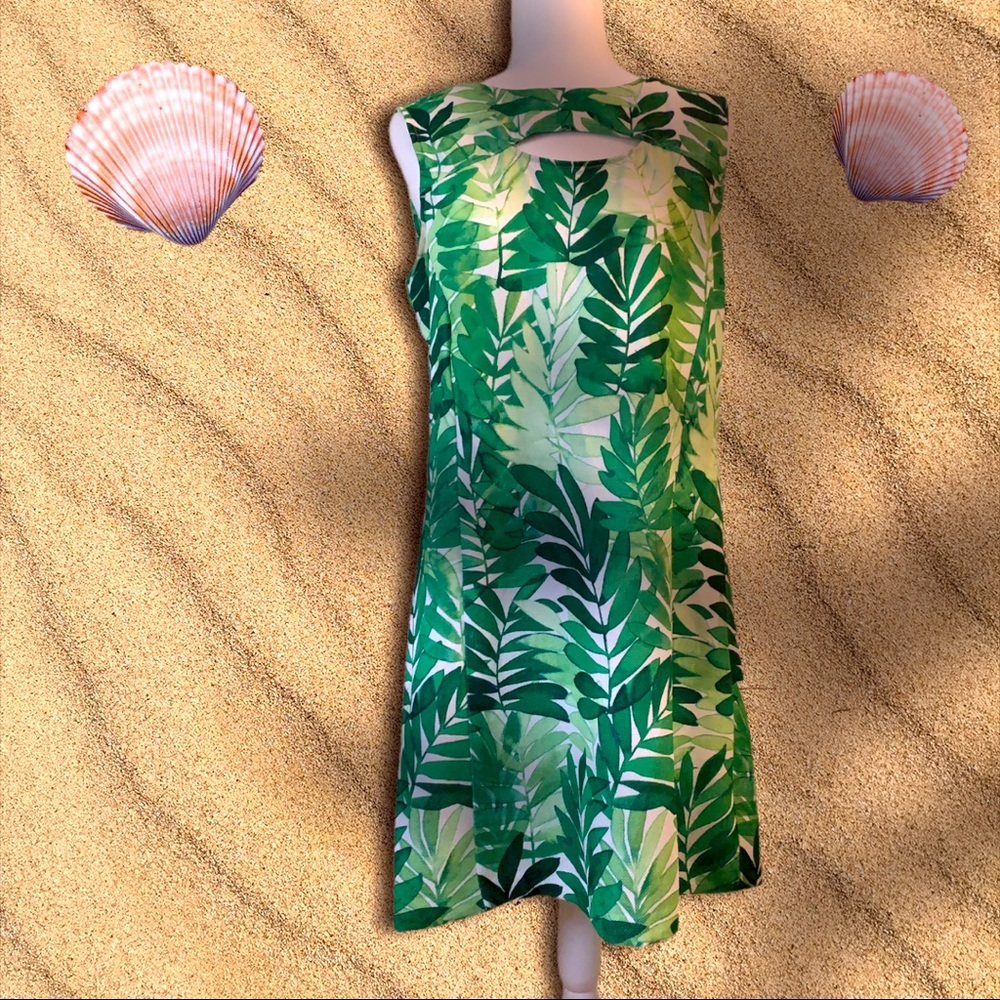 Classy Fit & Flare with Cutout @ neck Dress!